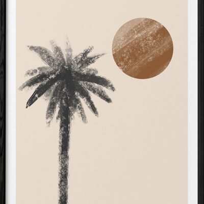 Abstract Palm Tree Poster 1