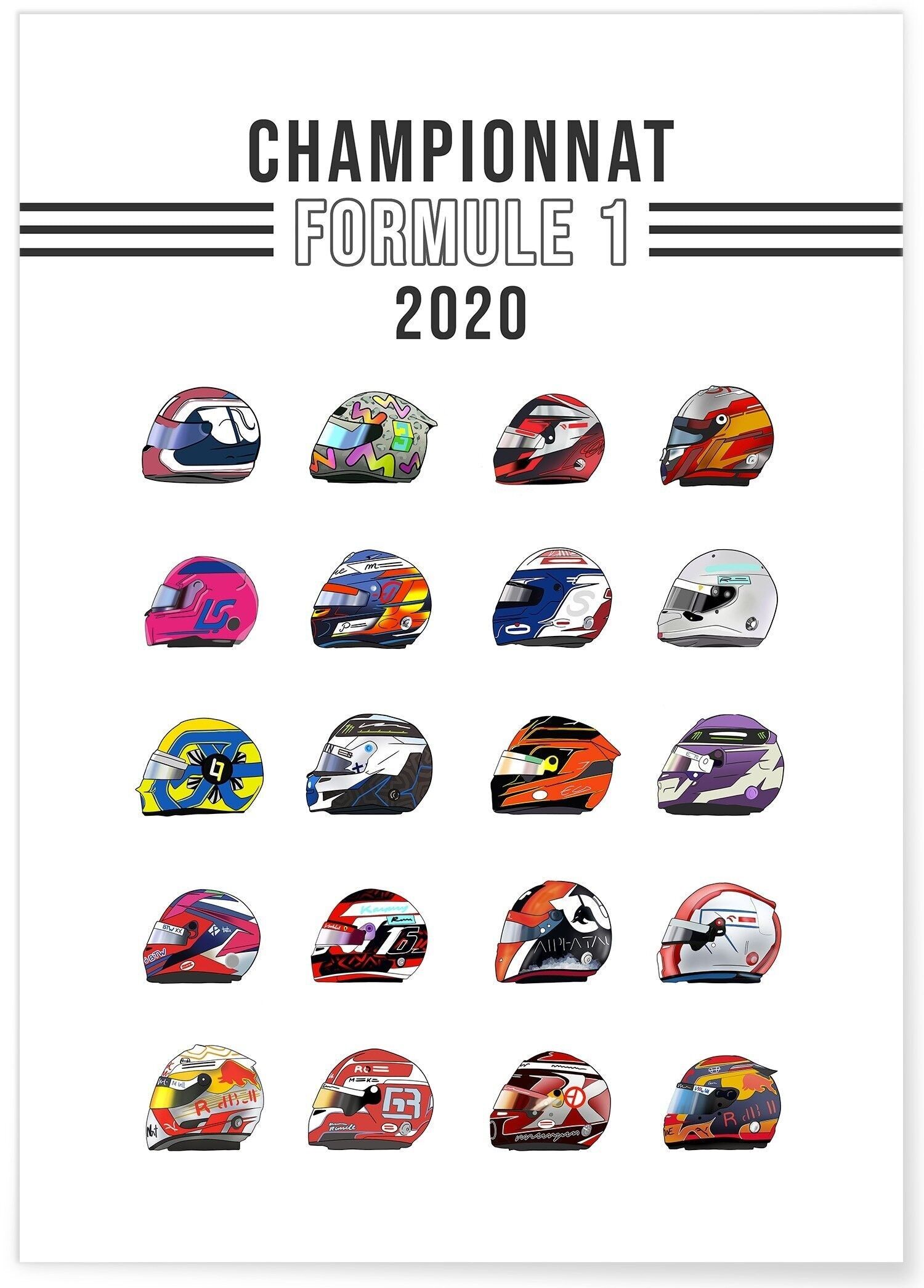 Poster "Formula 1 Championship 2020" - sport
