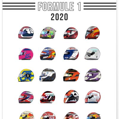 Affiche "Championnat Formule 1 2020" - sport