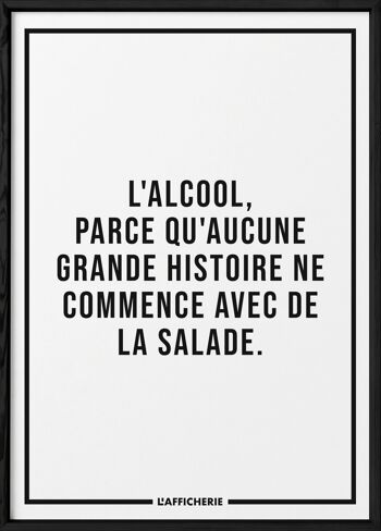 Affiche L'alcool... - humour 3