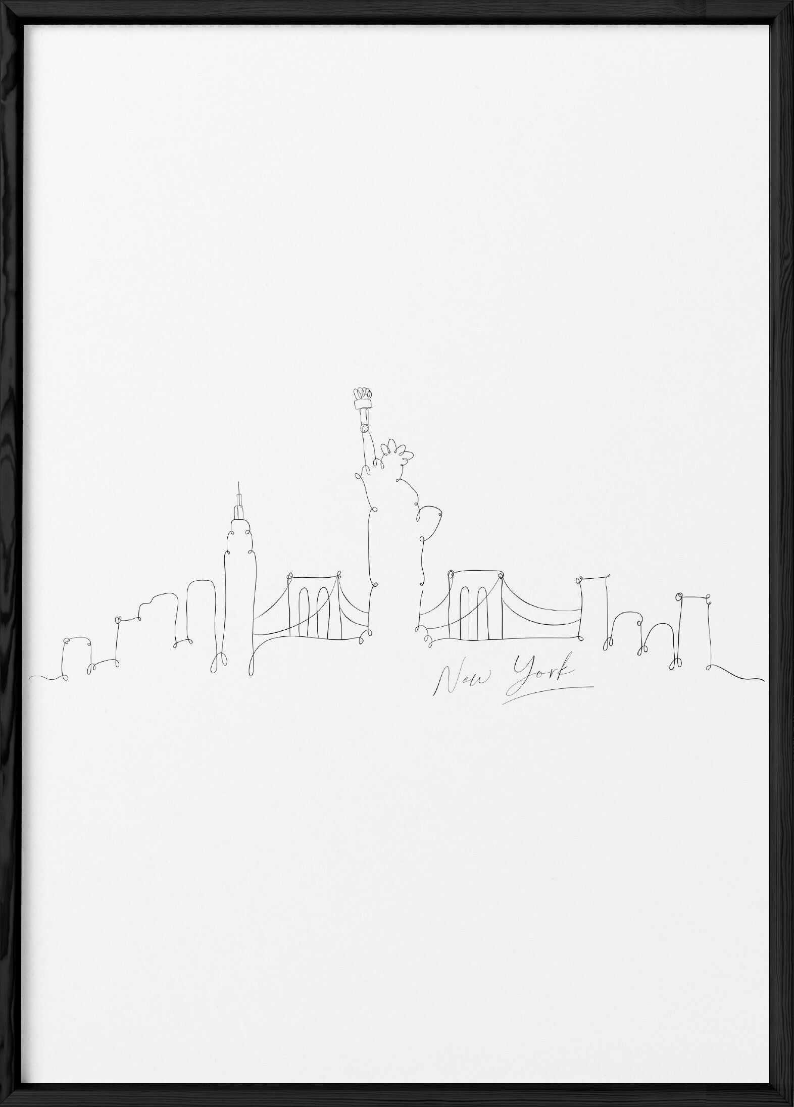 Line-Art-New York-Plakat