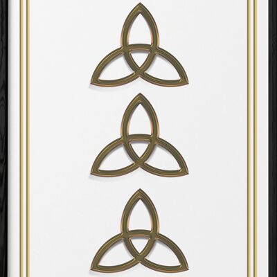 Cartel de símbolo celta