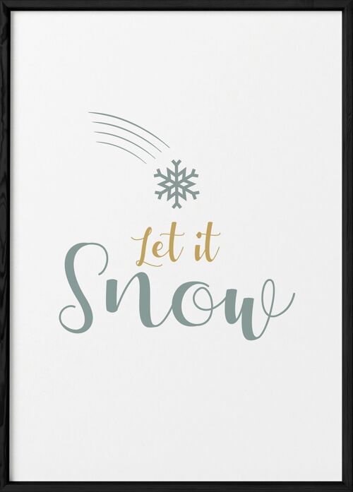 Affiche "Let it snow"