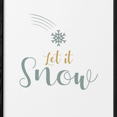 Cartel "Que nieve"