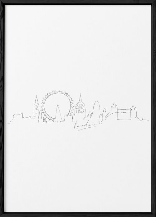 Affiche Line Art Londres