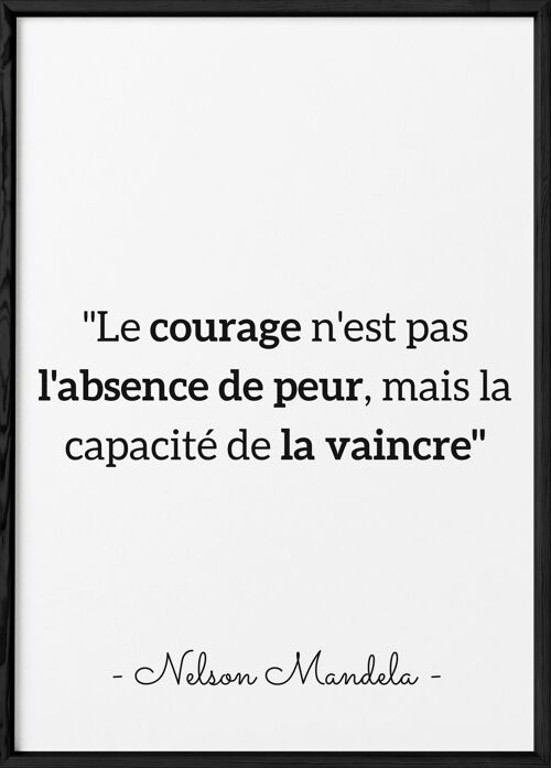 Affiche Mandela "Le courage..."