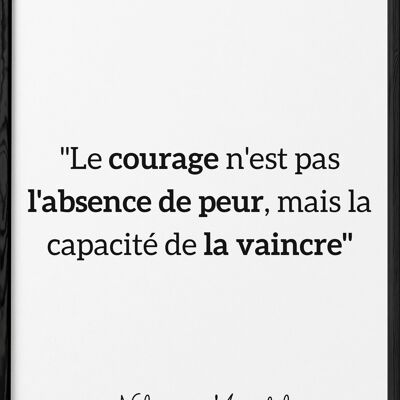 Affiche Mandela "Le courage..."