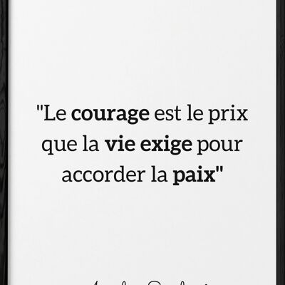 Poster Amelia Earhart: "Mut ist der Preis..."
