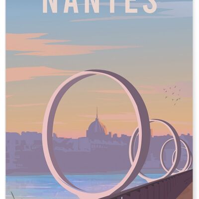 Manifesto illustrativo della città di Nantes