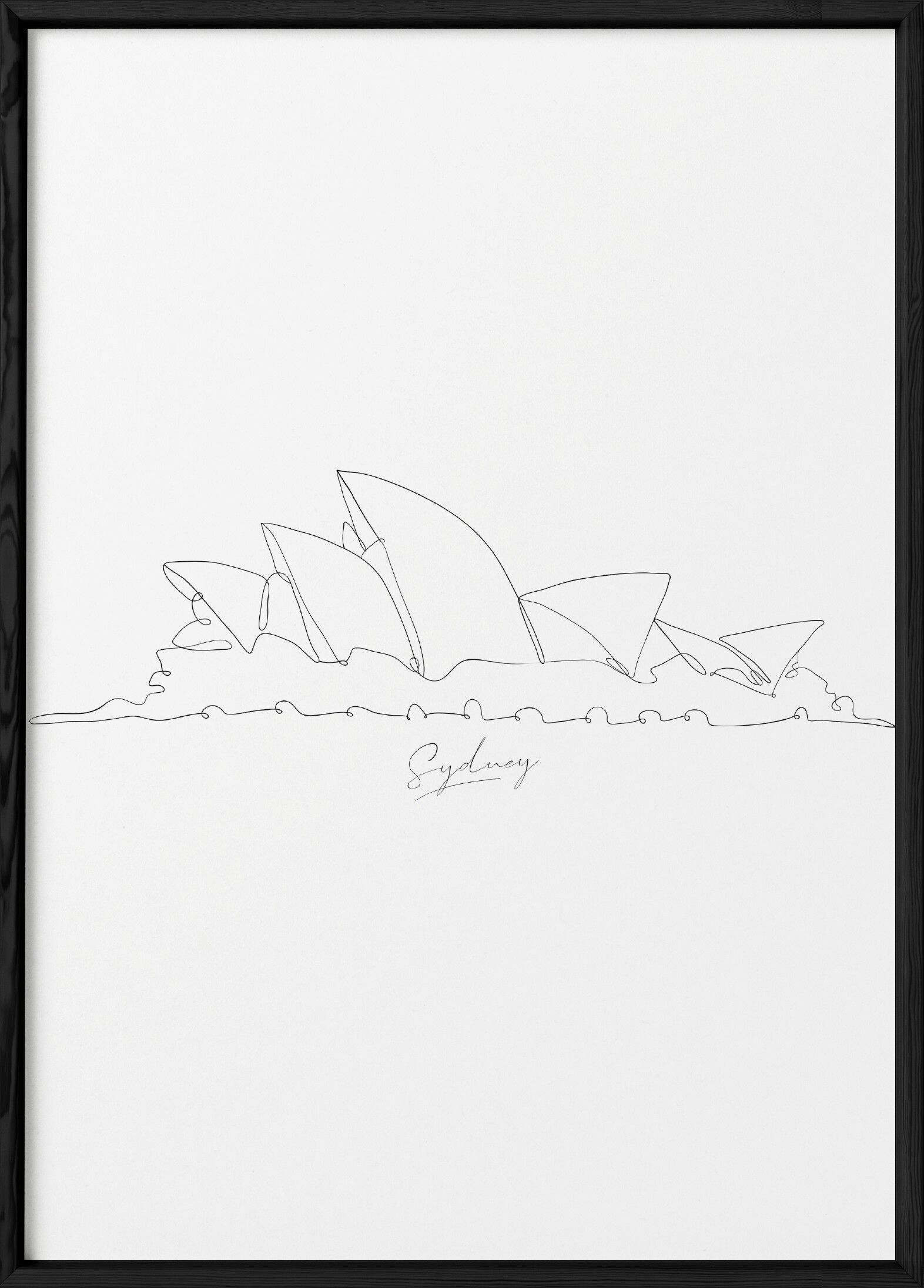 Strichzeichnungen Sydney Poster