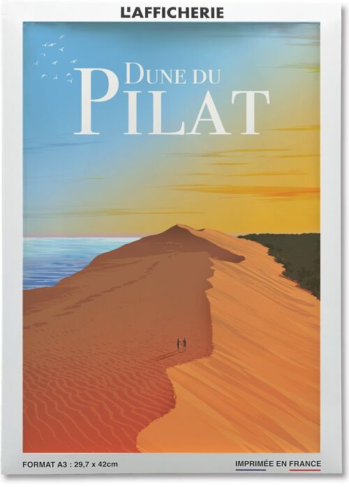 Affiche illustration de la Dune du Pilat