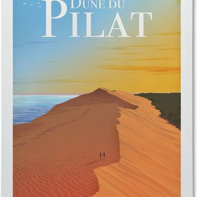 Affiche illustration de la Dune du Pilat