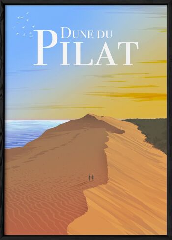 Affiche illustration de la Dune du Pilat 3