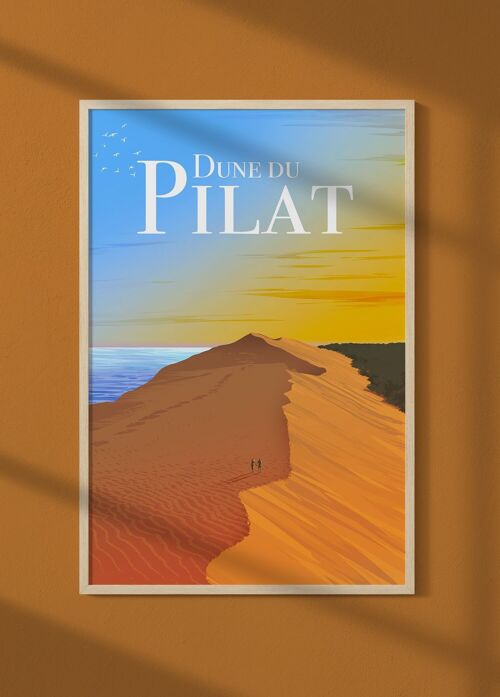 Affiche illustration de la Dune du Pilat