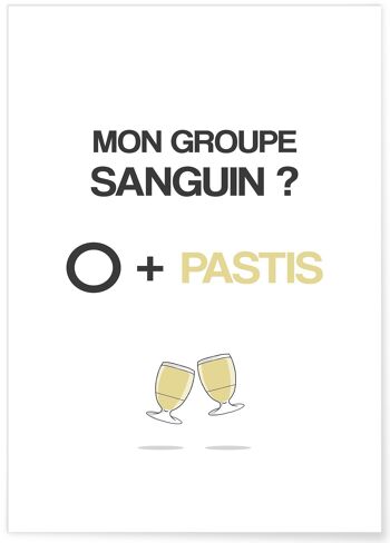 Affiche "Mon Groupe Sanguin ?" 1