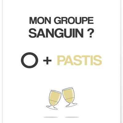 Affiche "Mon Groupe Sanguin ?"