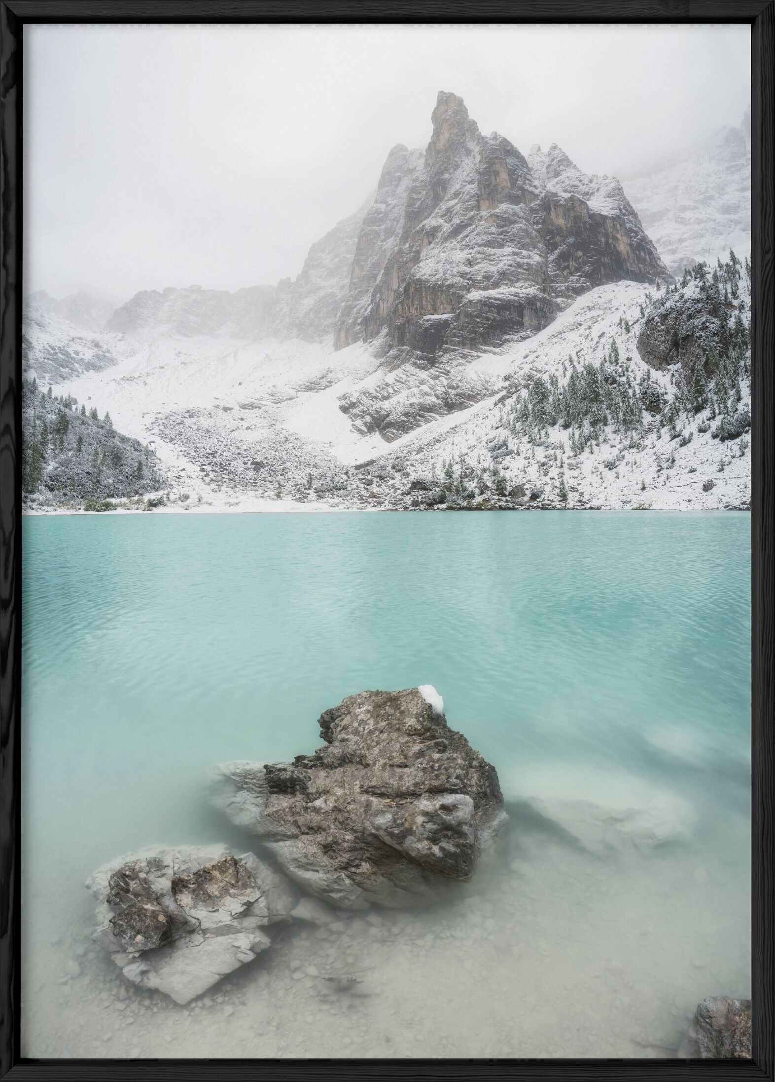 Poster del lago d'inverno della natura
