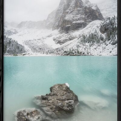 Poster del lago d'inverno della natura