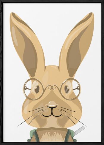 Affiche illustration Lapin 3