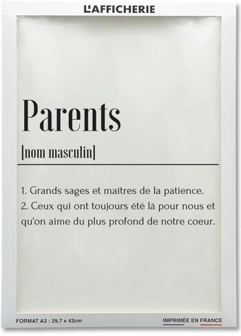 Affiche Définition Parents 2