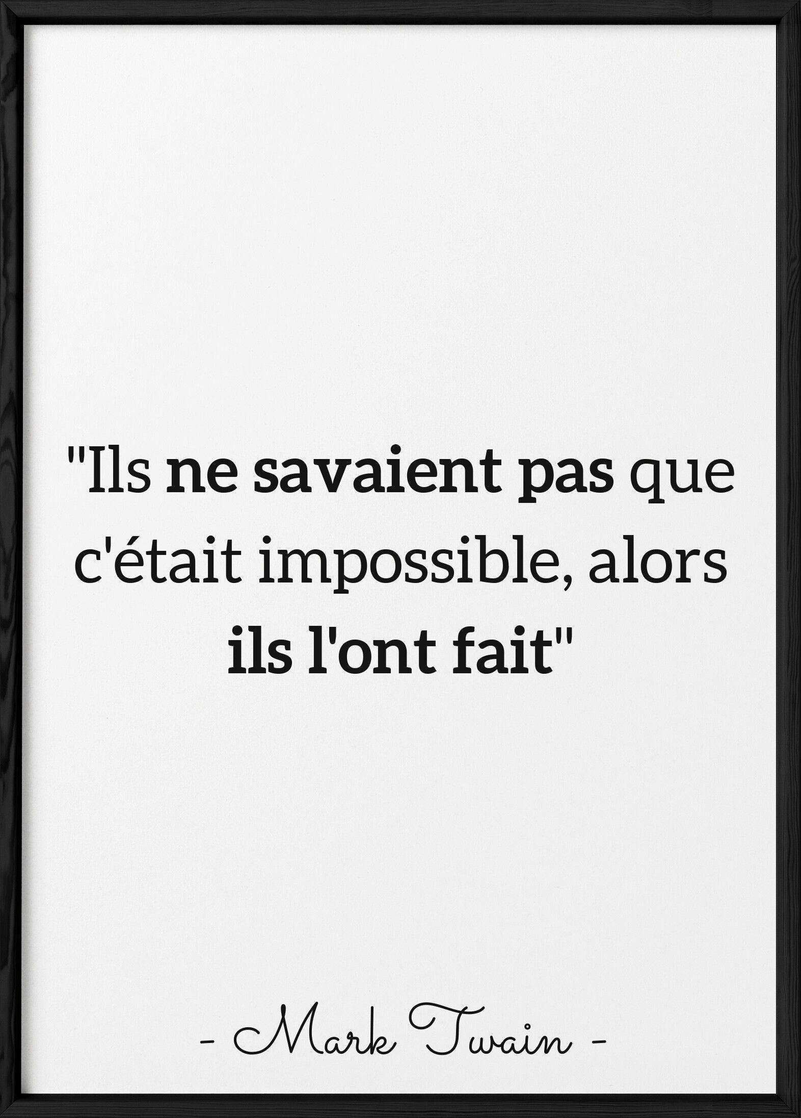 Poster Mark Twain: "Non sapevano..."