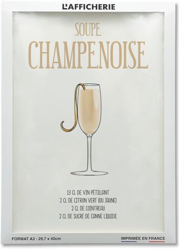 Affiche Cocktail Soupe Champenoise 2