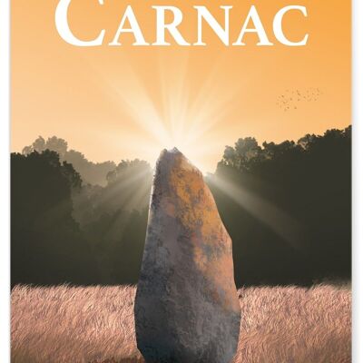 Illustration poster of the city of Carnac