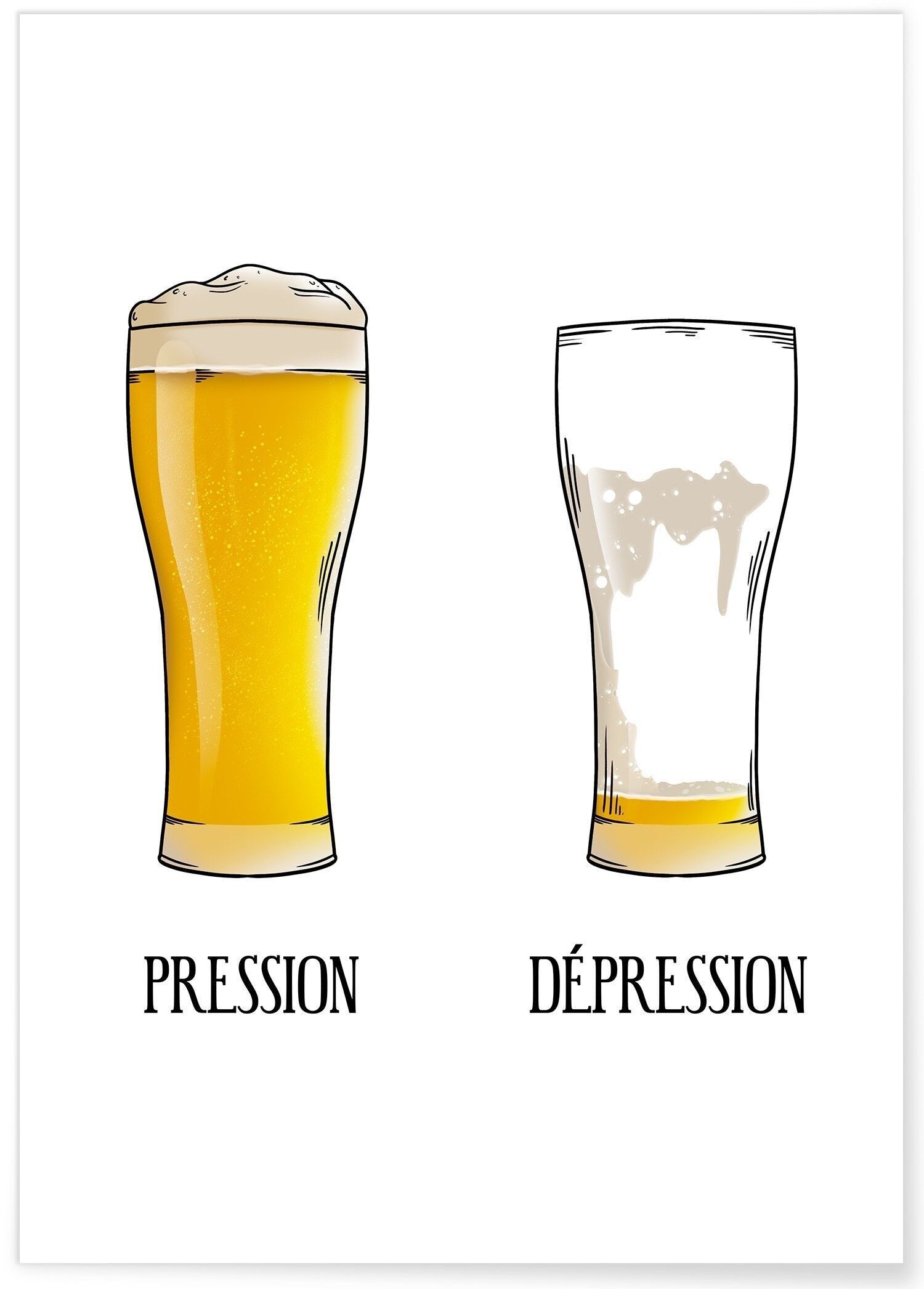 Poster Pressione/Depressione - umorismo