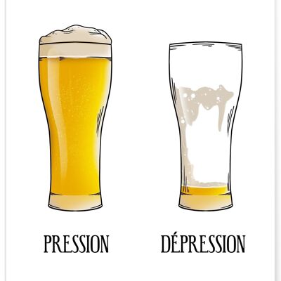 Poster Druck/Depression - Humor