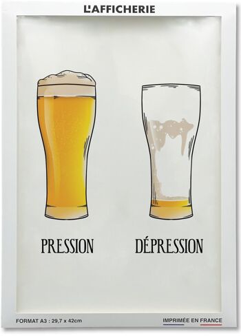 Affiche Pression/Dépression - humour 2