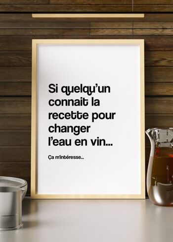 Affiche "Si quelqu'un connait la recette.." 4