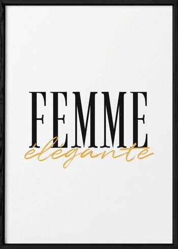 Affiche Femme élégante