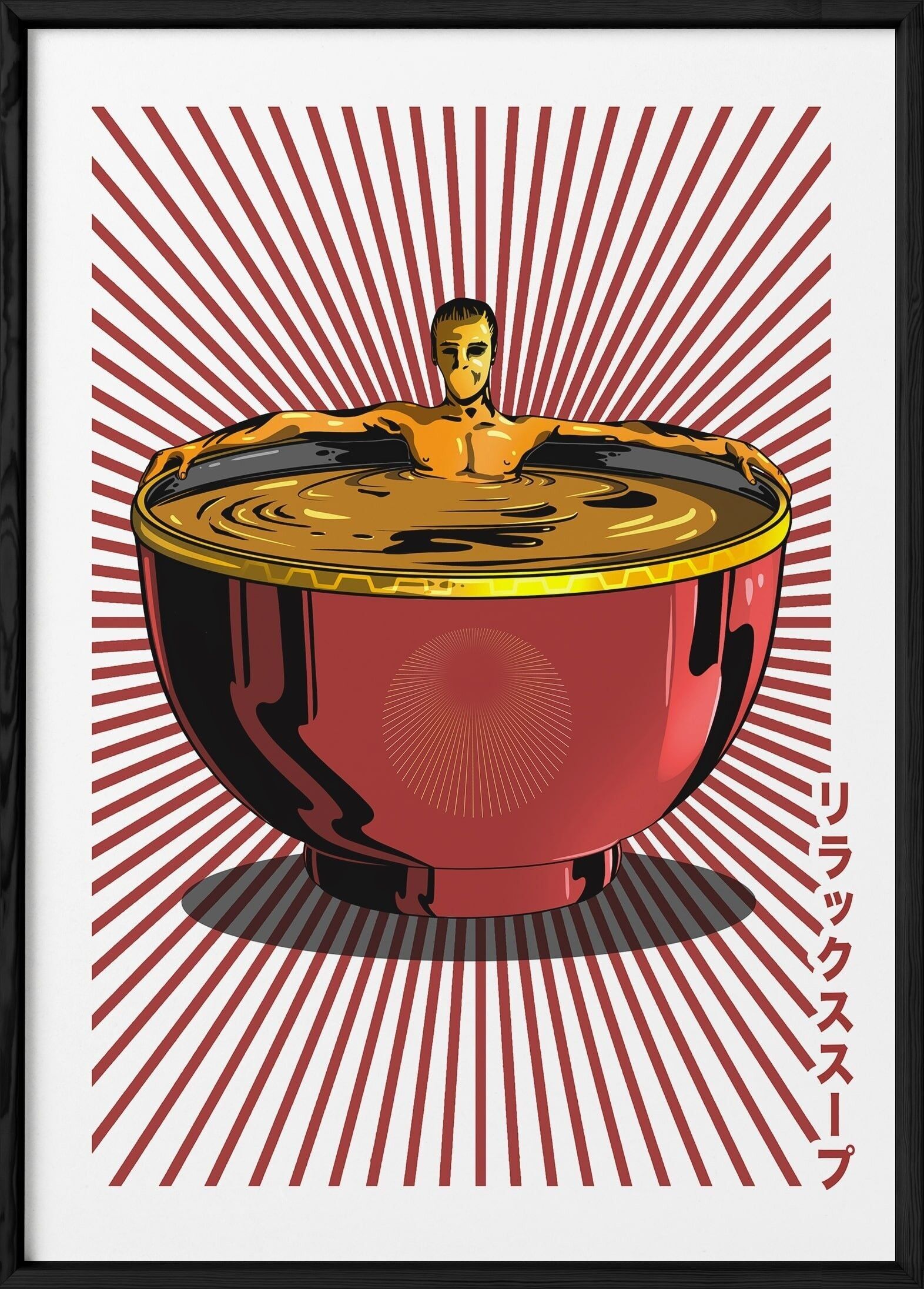 poster di zuppa rilassante