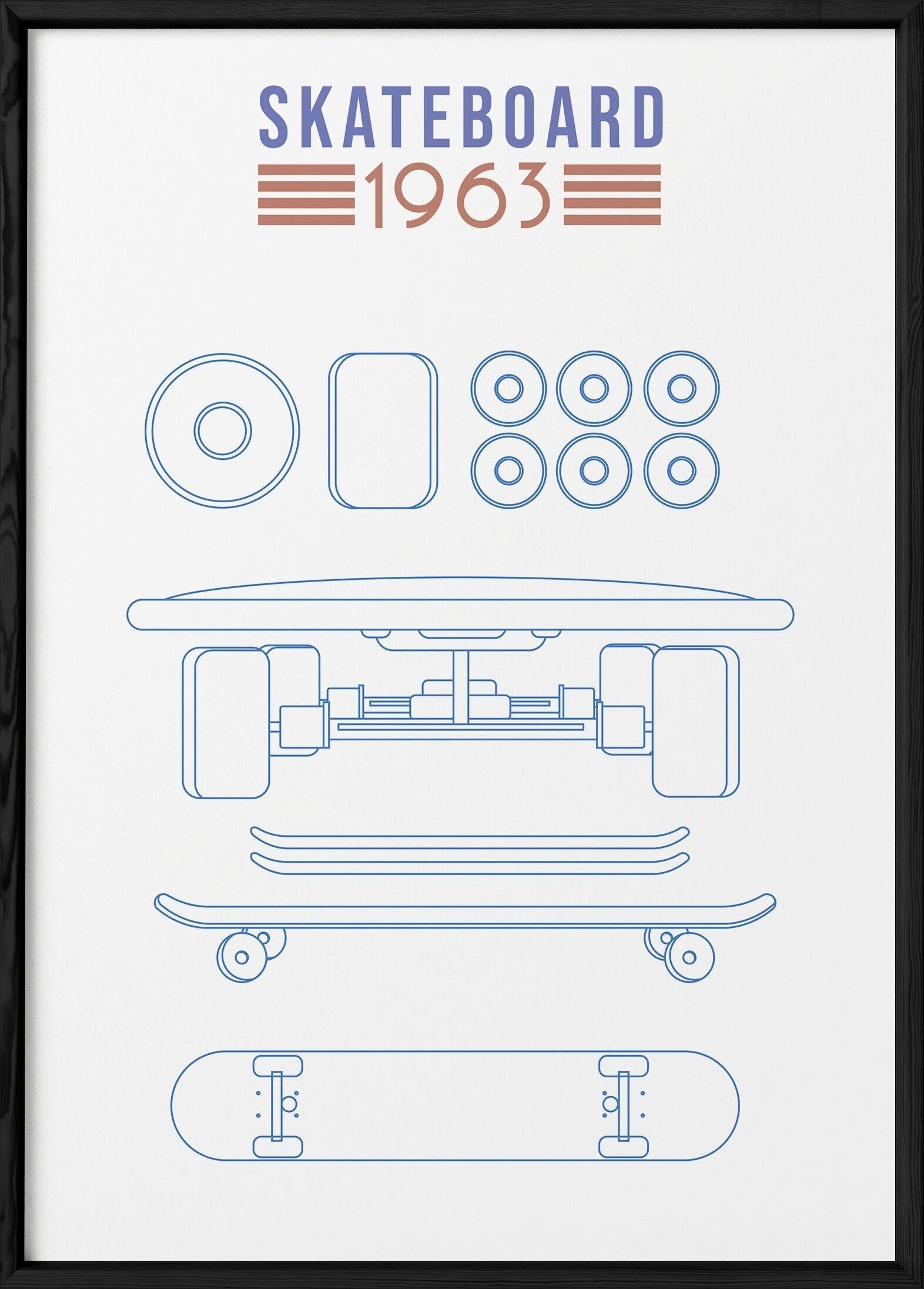 Póster Patín de patentes