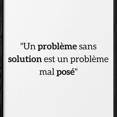 Póster Einstein: "Un problema sin solución..."