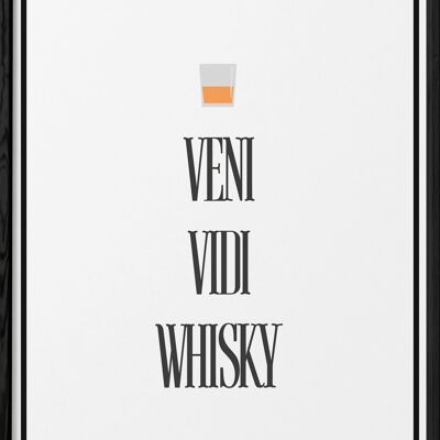 Cartel de whisky Veni Vidi