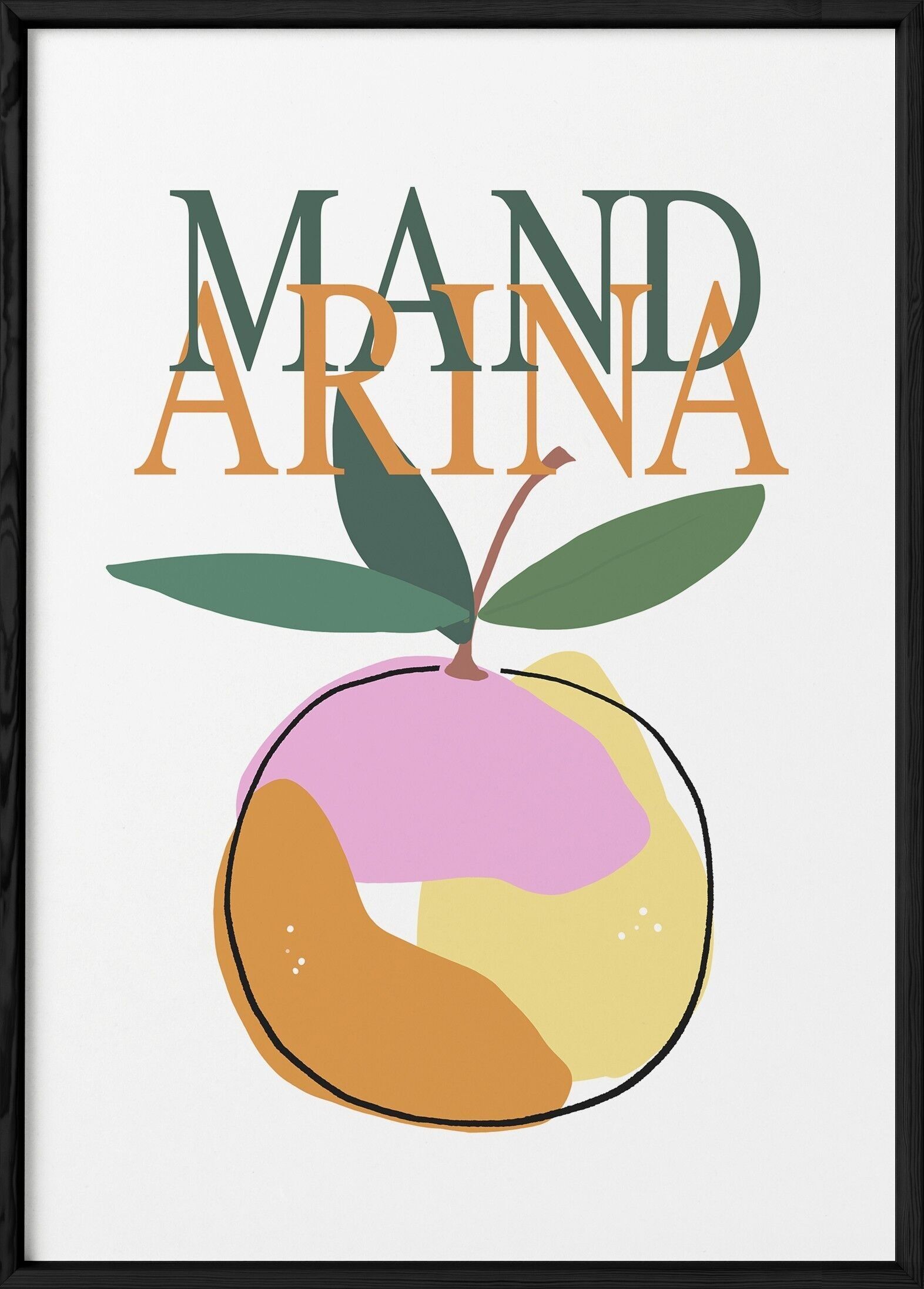 Mandarina-Plakat
