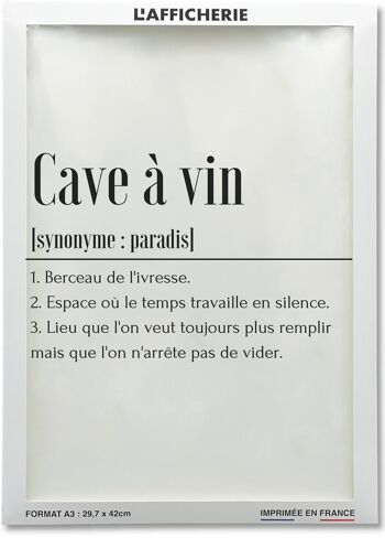 Affiche Définition Cave à Vin 2
