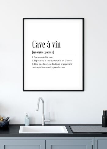 Affiche Définition Cave à Vin 4