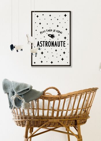 Affiche "Plus tard je serai astronaute" 4