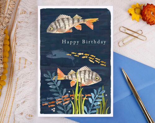 Happy Birthday Fish Greeting Card