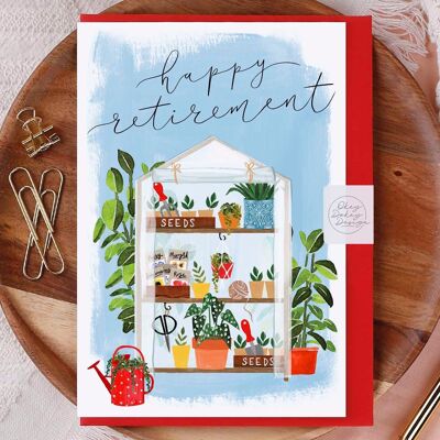 Retirement Greenhouse Greeting Card