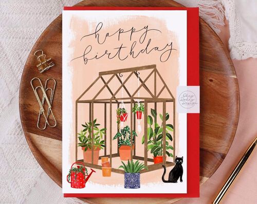 Birthday Greenhouse Greeting Card