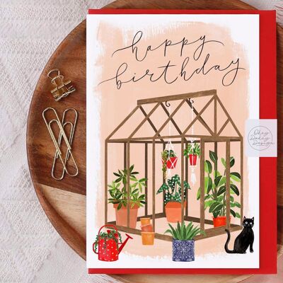 Birthday Greenhouse Greeting Card
