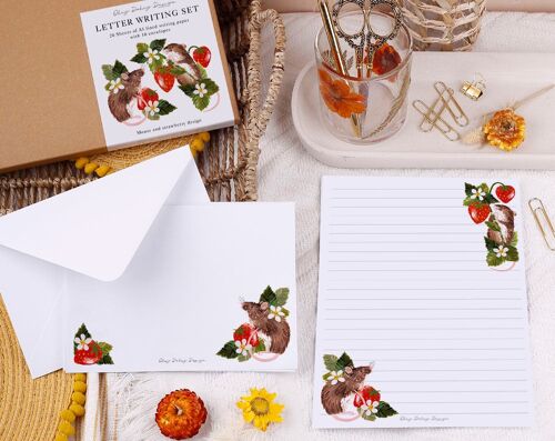 A5 Lined Field Mice Writing Paper