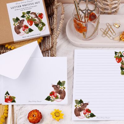 A5 Lined Field Mice Writing Paper
