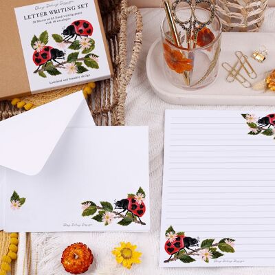 A5 Lined Ladybird Writing Paper