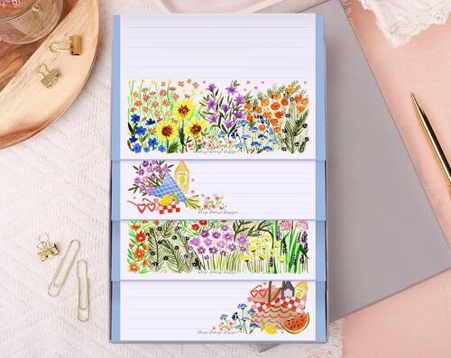 A5 Lined Picnic Writing Paper Gift Set