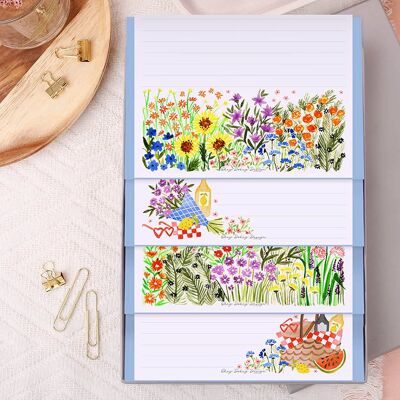 A5 Lined Picnic Writing Paper Gift Set
