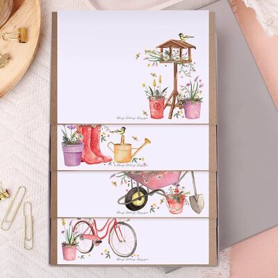 A5 Unlined Traditional Garden Writing Paper Gift Set